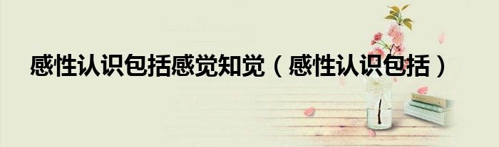 感性认识包括感觉知觉(感性认识包括)