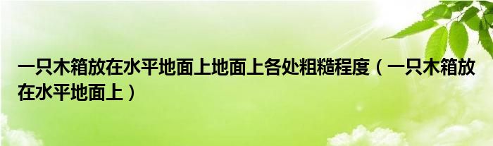 一只木箱放在水平地面上地面上各处粗糙程度(一只木箱放在水平地面上)