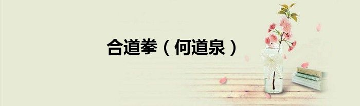 合道拳（何道泉）
