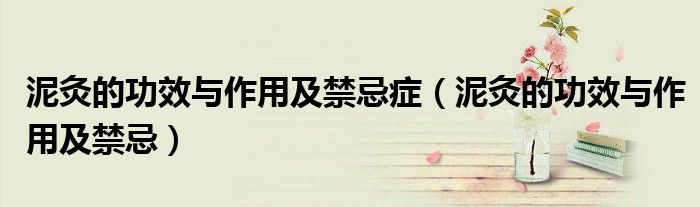 泥灸的功效与作用及禁忌症(泥灸的功效与作用及禁忌)