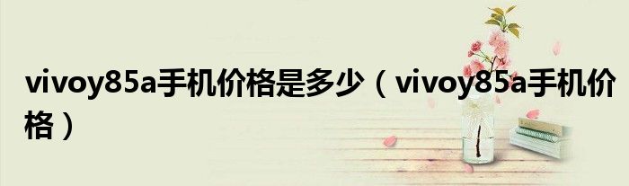 vivoy85a手机价格是多少(vivoy85a手机价格)