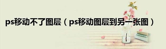 ps移动不了图层(ps移动图层到另一张图)
