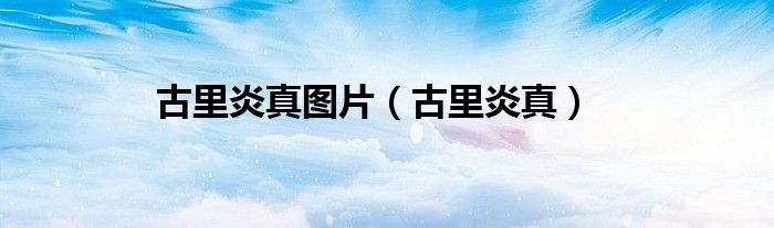 古里炎真图片（古里炎真）