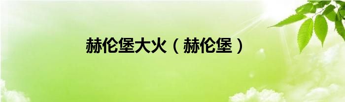 赫伦堡大火(赫伦堡)