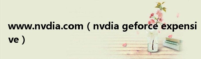 www.nvdia.com(nvdia geforce expensive)