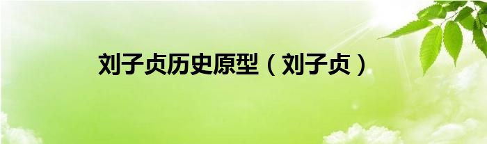 刘子贞历史原型（刘子贞）