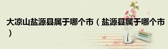 大凉山盐源县属于哪个市(盐源县属于哪个市)