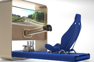 STUDIO CASTI构思出DRIVEPOD一款值得在您的客厅中安装的赛车模拟器