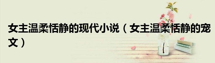 女主温柔恬静的现代小说(女主温柔恬静的宠文)