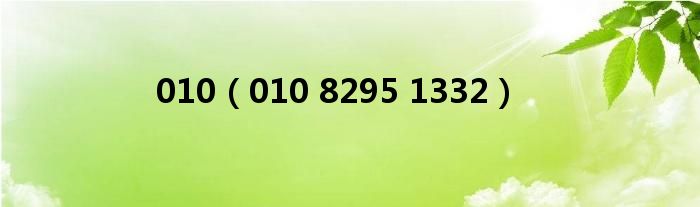 010(010 8295 1332)