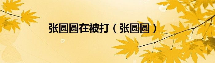 张圆圆在被打（张圆圆）