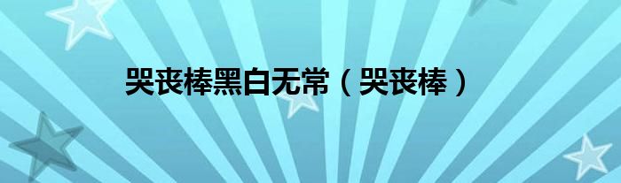 哭丧棒黑白无常（哭丧棒）
