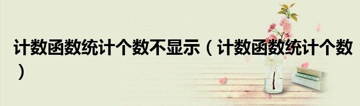 计数函数统计个数不显示(计数函数统计个数)