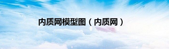 内质网模型图（内质网）
