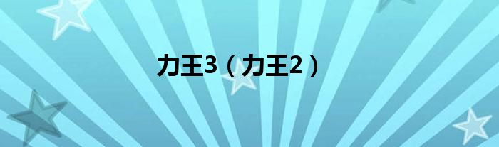 力王3（力王2）