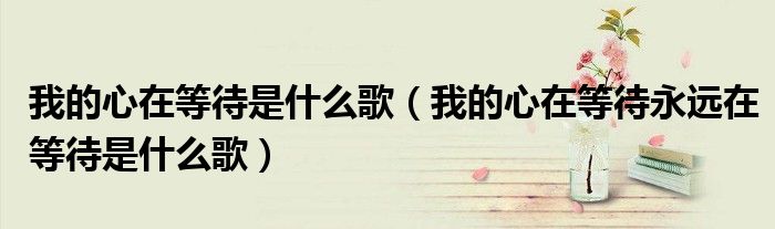 我的心在等待是什么歌(我的心在等待永远在等待是什么歌)
