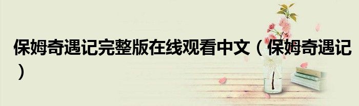 保姆奇遇记完整版在线观看中文(保姆奇遇记)