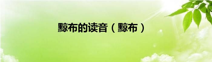 黥布的读音（黥布）