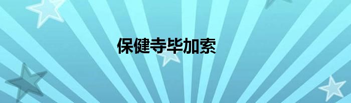 保健寺毕加索