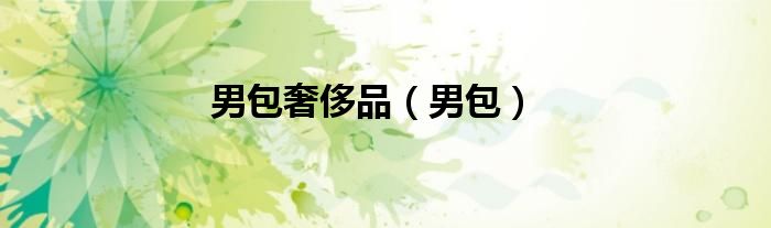 男包奢侈品（男包）