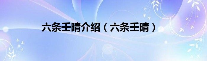 六条壬晴介绍（六条壬晴）