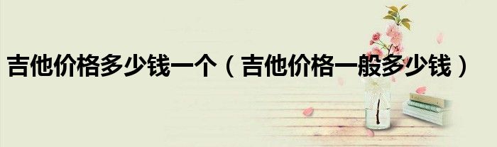吉他价格多少钱一个(吉他价格一般多少钱)