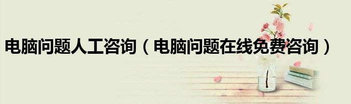 电脑问题人工咨询(电脑问题在线免费咨询)
