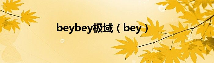 beybey极域(bey)