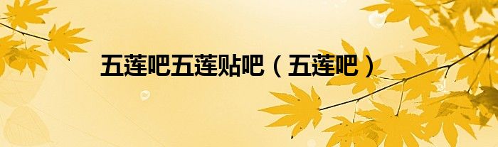 五莲吧五莲贴吧(五莲吧)