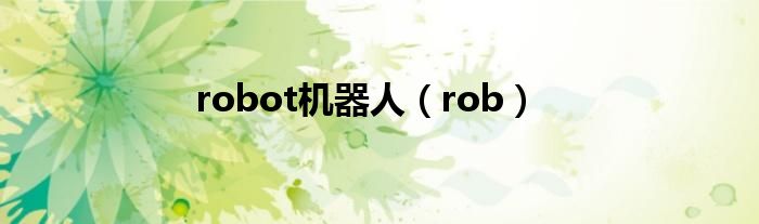 robot机器人(rob)