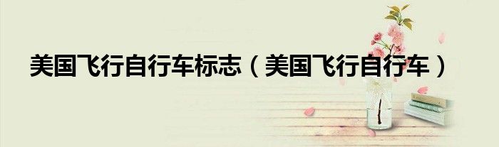 美国飞行自行车标志(美国飞行自行车)