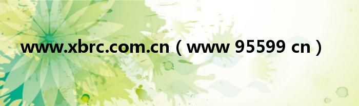 www.xbrc.com.cn(www 95599 cn)