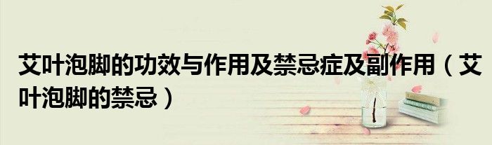 艾叶泡脚的功效与作用及禁忌症及副作用(艾叶泡脚的禁忌)