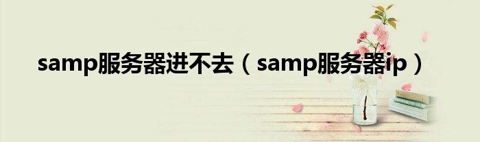 samp服务器进不去(samp服务器ip)