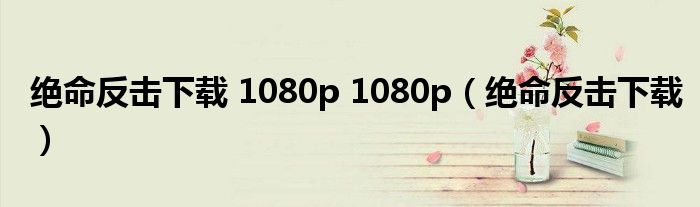 绝命反击下载 1080p 1080p(绝命反击下载)
