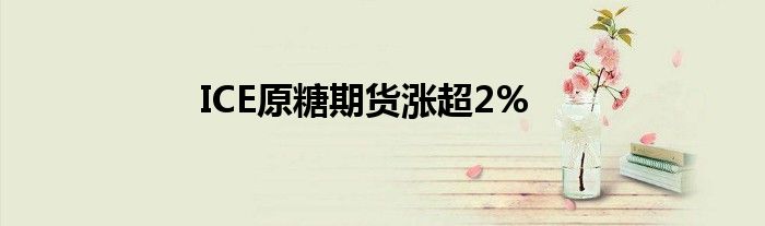 ICE原糖期货涨超2%