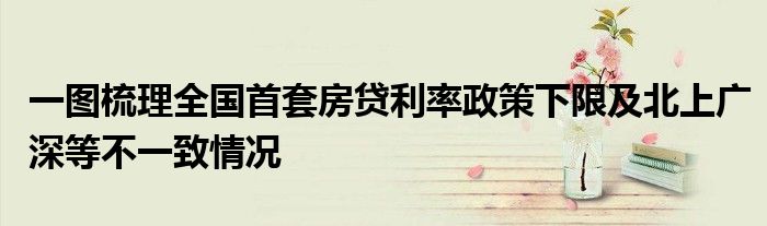 一图梳理全国首套房贷利率政策下限及北上广深等不一致情况