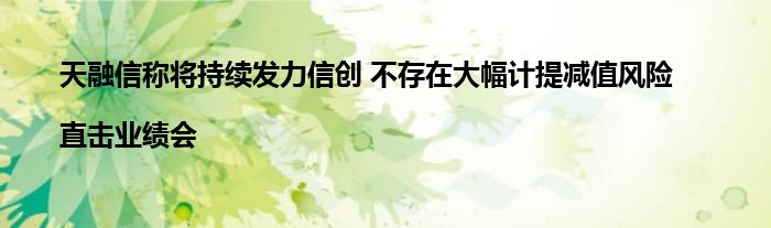 天融信称将持续发力信创 不存在大幅计提减值风险|直击业绩会