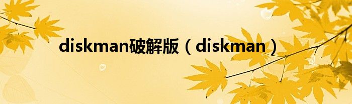 diskman破解版(diskman)