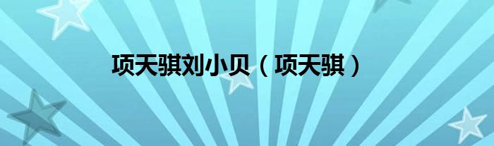 项天骐刘小贝（项天骐）