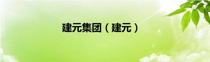 建元集团（建元）