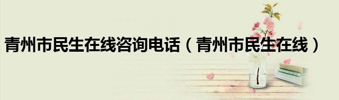 青州市民生在线咨询电话(青州市民生在线)