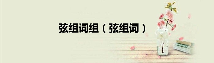 弦组词组（弦组词）