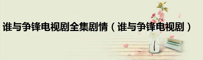 谁与争锋电视剧全集剧情(谁与争锋电视剧)