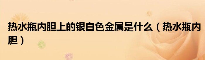 热水瓶内胆上的银白色金属是什么(热水瓶内胆)