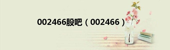 002466股吧(002466)