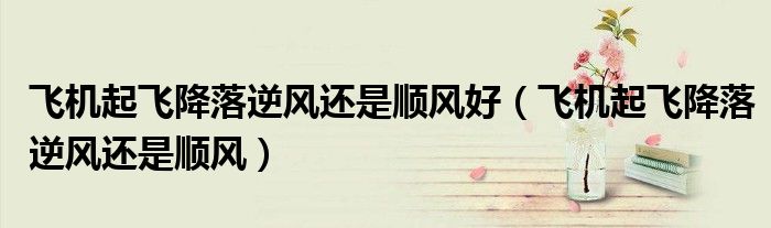 飞机起飞降落逆风还是顺风好(飞机起飞降落逆风还是顺风)