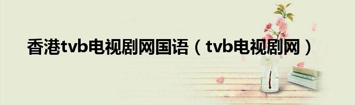 香港tvb电视剧网国语(tvb电视剧网)
