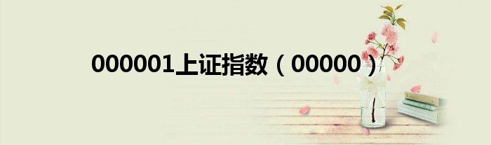 000001上证指数(00000)