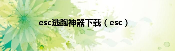 esc逃跑神器下载(esc)